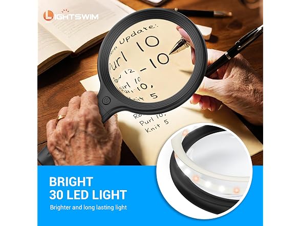 Lightswim Neck Wear Magnifying Glass with Light
