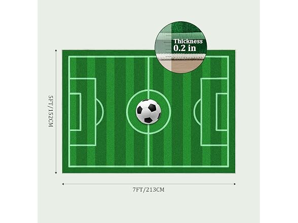 Kacvtuy Soccer Rug