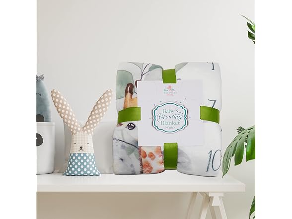 Safari Baby Milestone Blanket