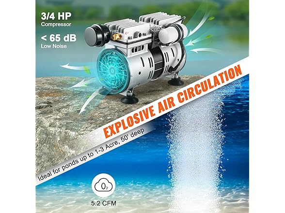 VEVOR Pond Aerator, 550W Power