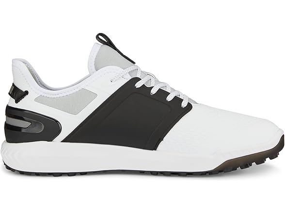Men's PUMA White/ Black-Metallic Golf (7)