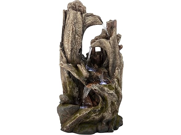 Alpine 40" Waterfall Fountain with LED