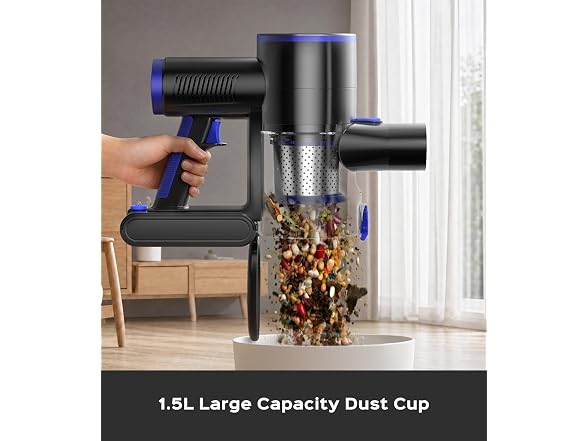 UKDMROX 550W Cordless Vacuum, Blue