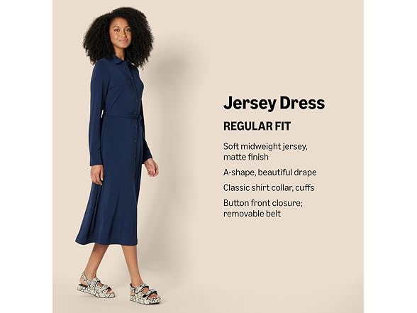 Amazon Essentials Women (L) Regular-fit Midi Dress