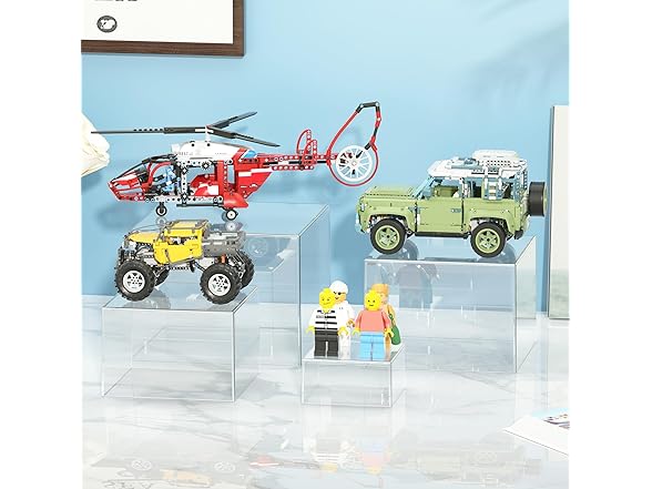 6 Pcs Clear Acrylic Boxes for Display