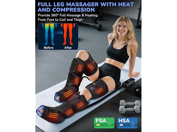 Leg Compression Massager with Heat