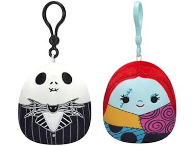 $10.25, Was $14.99, 31% Off! Squishmallows 3.5in Jack Skellington and Sally Clip 2Pk dealfomo