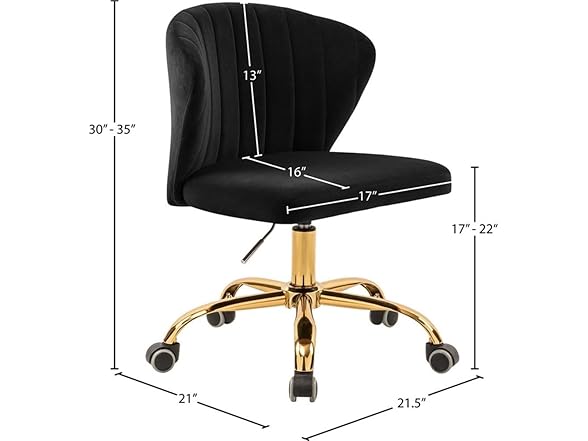 Finley Velvet Upholstered Office Chair