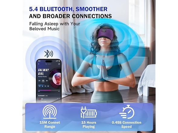 TOPOINT Sleep Mask with Bluetooth