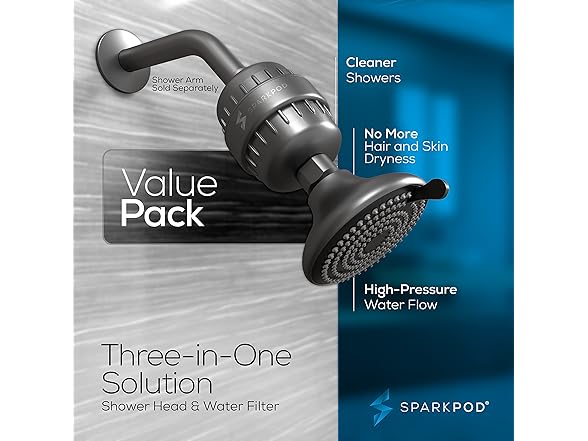 23-Stage Filtered Shower Head 3-Spray