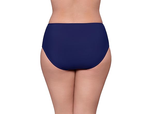 Aqua Green Women Shirred Classic High Rise Brief