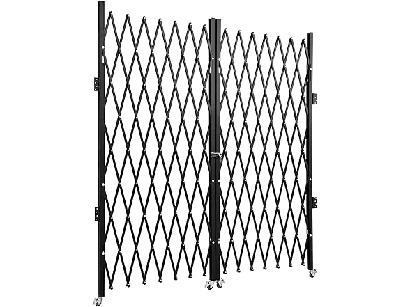 VEVOR Double Folding Security Gate, 6-1/2' H x 12' W