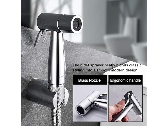 REWEE  Handheld Bidet Sprayer -Chrome