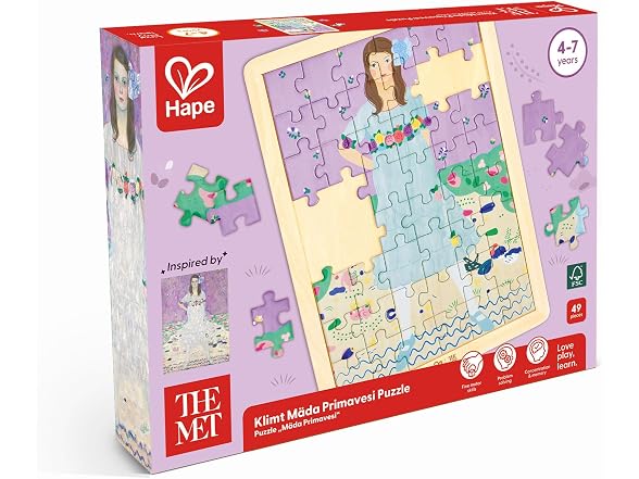 Hape x The Met Klimt Mada Primavesi Wooden Frame Puzzle