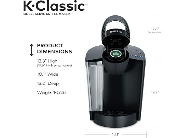 Keurig K-Classic Single-Serve K-Cup Pod Coffee Maker