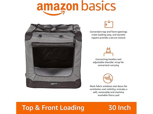 AE Pet Crate 30x21in Grey