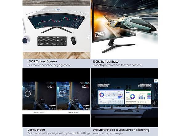 Samsung 32" FHD Curved Monitor | LS32D396GANXZA
