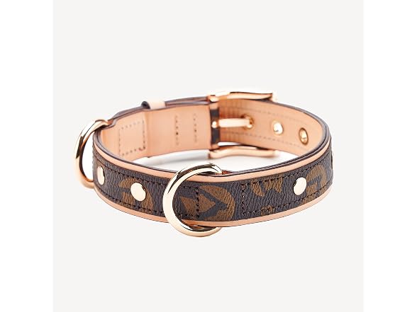 Thankspaw Leather Dog Collar Soft & Durable S