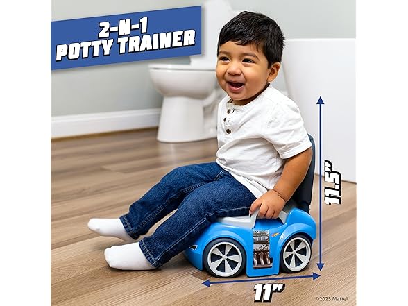 Hot Wheels Blue Race Car Potty Training Toilet