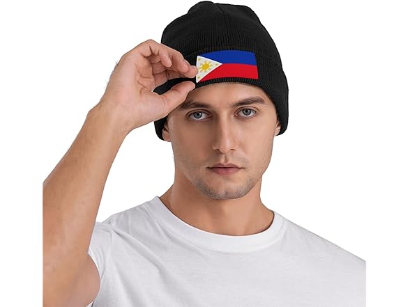 PRTYABS Cute Philippines Flag Beanie