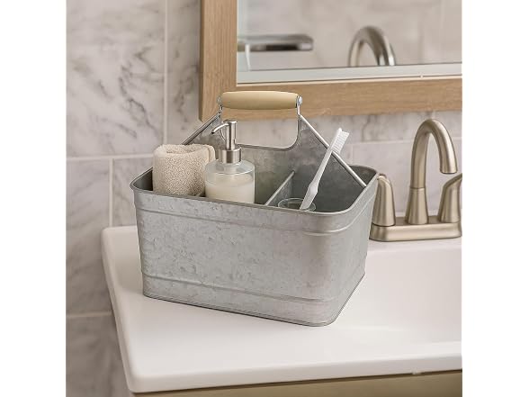 Benzara Galvanized Metal Sturdy Carry A