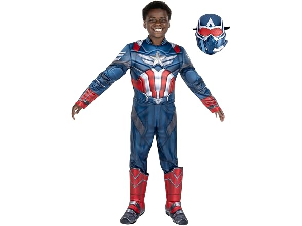 MARVEL Captain America Official Youth Costume, L (12-14)