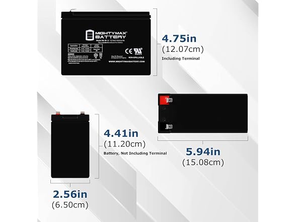 Mighty Max 12V Ride On Battery 10Ah Kit
