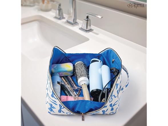 Karma Jumbo Travel Toiletry Bag Argyle