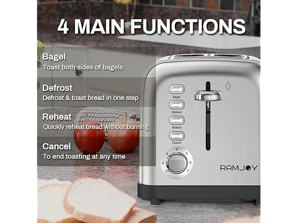 2 Slice Toaster Extra Wide Slots