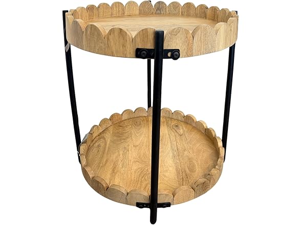 Howard Elliott Collection Ameesha Side Table Round Brown