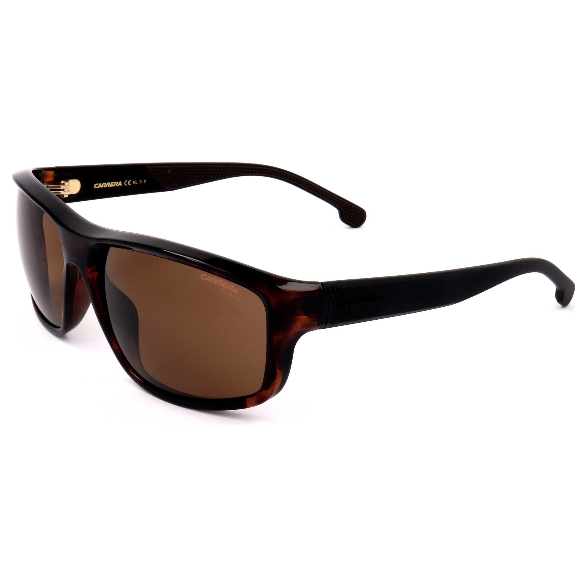 Carrera Men's 61mm Polarized Brown Rectangular Sunglasses only