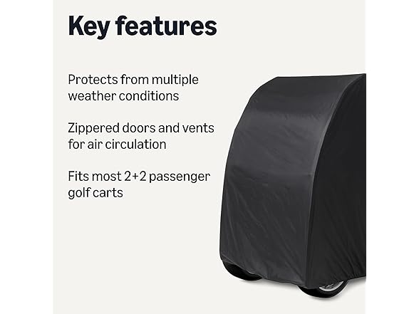 Amazon Basics Golf Cart Cover Water Resistant