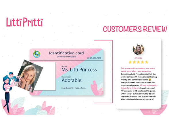 Litti Pritti Play Purse for Little Girls