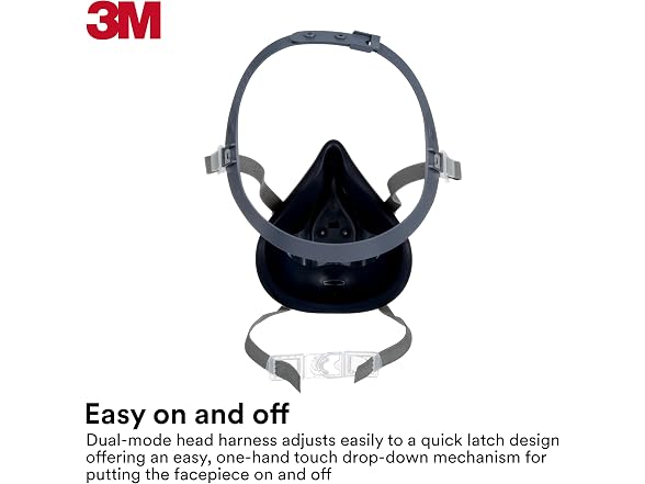 3M 7500 Half Facepiece Respirator Large