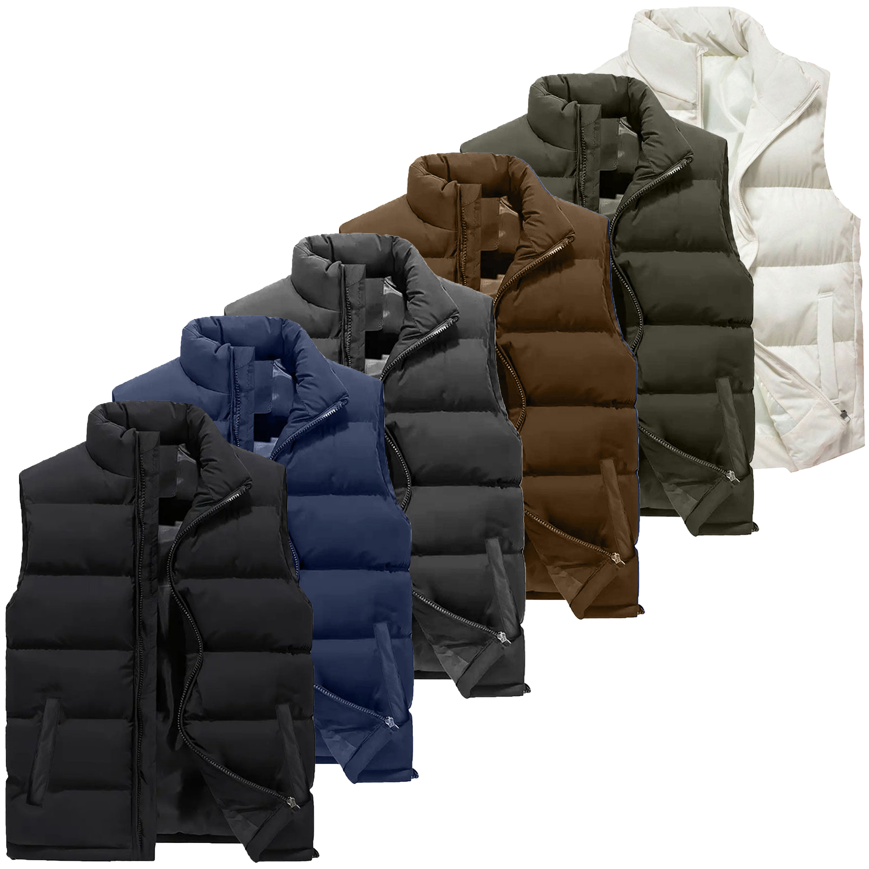 Mens Heavyweight Puffer Bubble Vest - Gallery 18