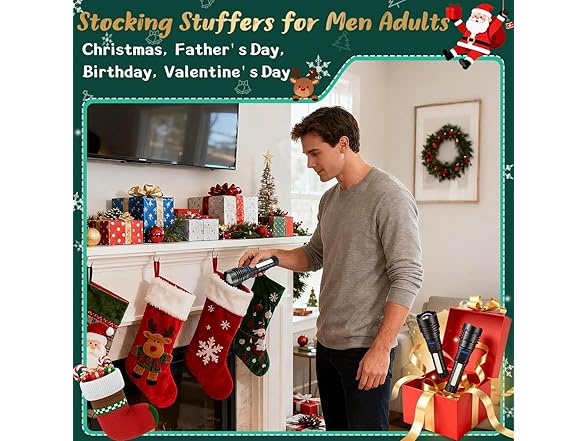 ZioeYiue Rechargeable Flashlights 4-Pack