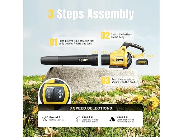 GEVEELIFE Leaf Blower Cordless
