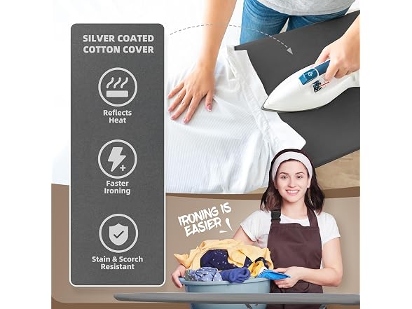 STO STO Ironing Board Full Size 45" x 14" with Iron Holder