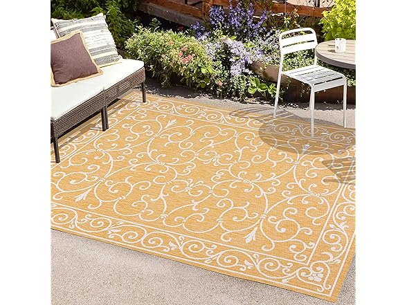 JONATHAN Y Filigree Outdoor Rug 5x8