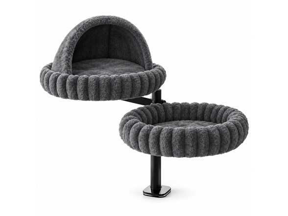 2-Tier Desk Mounted Cat Nest