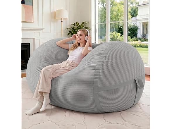 Giant Bean Bag Chair with Memory Foam