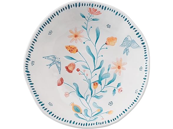Fitz and Floyd Gracie Serving Bowl, White, 10 Inch