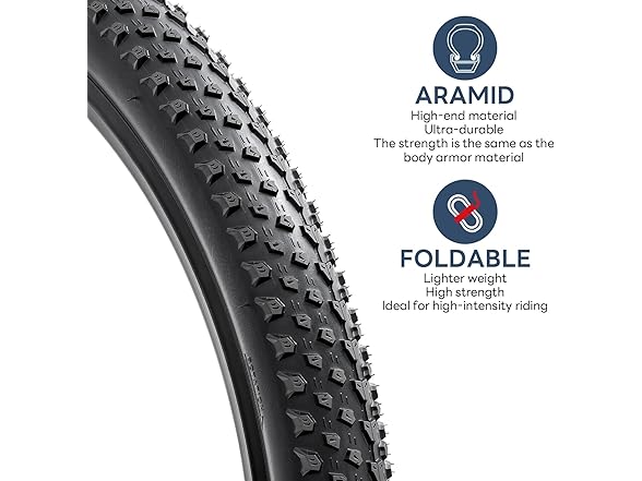 YUNSCM 26x1.95" MTB Tires & Tubes, 2-Pack