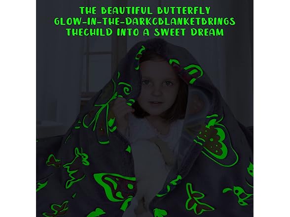 Butterfly Blanket Glow In The Dark
