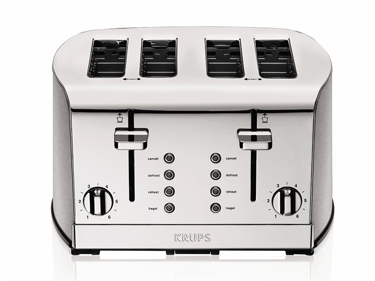 KRUPS 4-Slice Toaster - Chrome