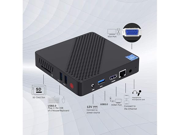 MINISFORUM N40 Mini PC UHD 4K@60Hz Celeron Dual