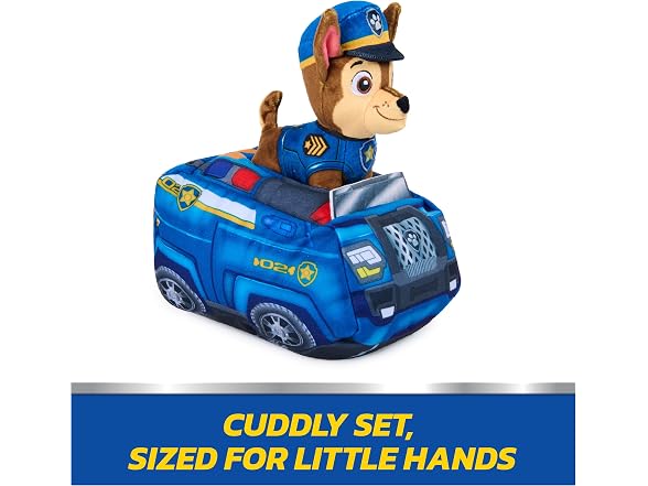 Paw Patrol Paw Patrol Chase 2-in-1 Vehicle Plush, 6