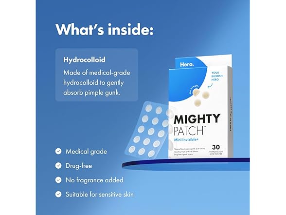 3 PK Mighty Patch™ Mini Invisible+ Patches