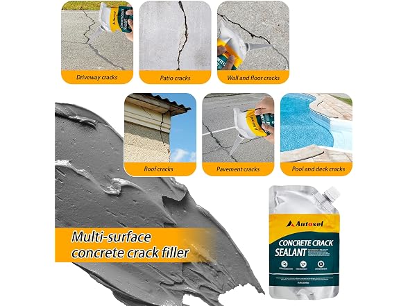 Autosel Concrete Crack Filler 2Pcs
