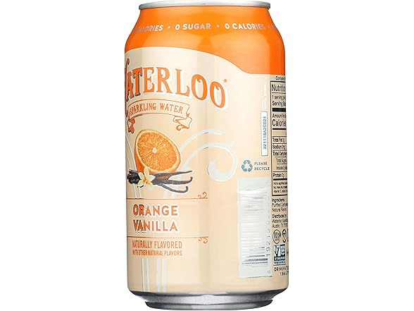 1CT Waterloo Sparkling Water Orange Vanilla 12 oz
